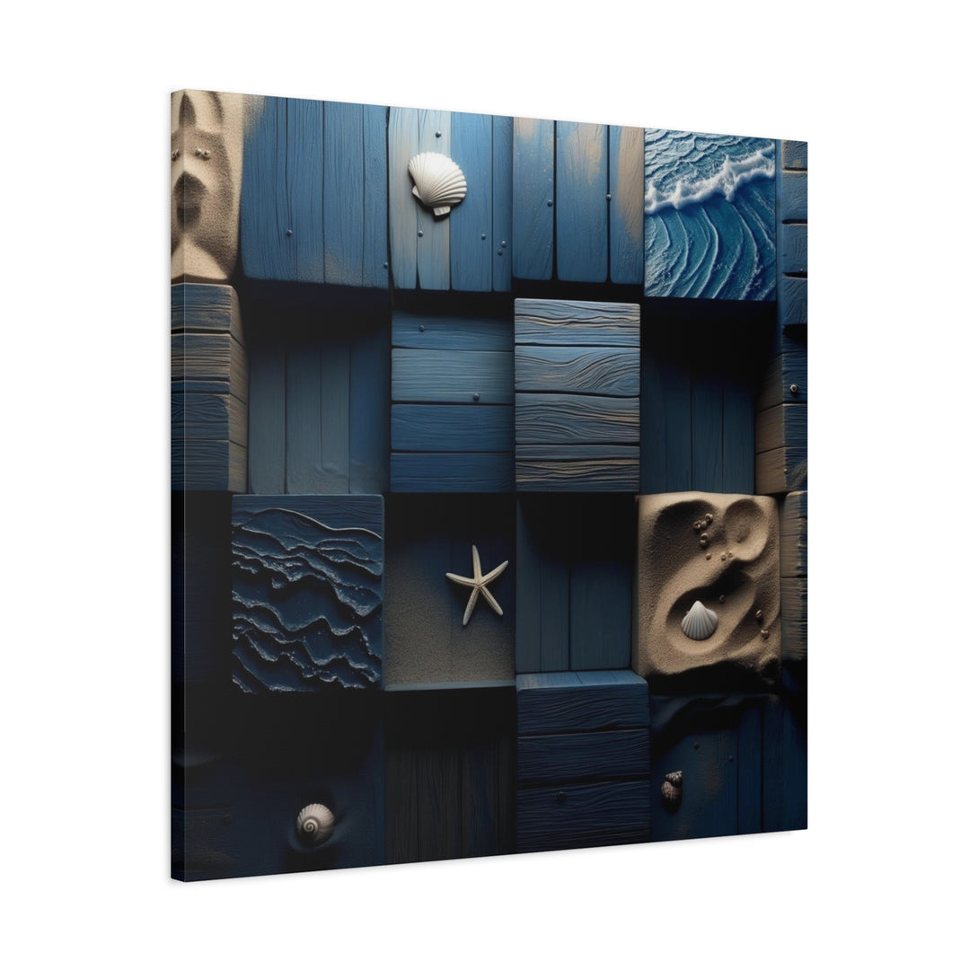 Coastal Tides Matte Canvas, Stretched, 1.25" by Pure Islander