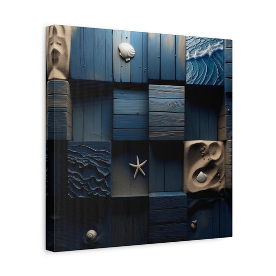 Coastal Tides Matte Canvas, Stretched, 1.25" by Pure Islander