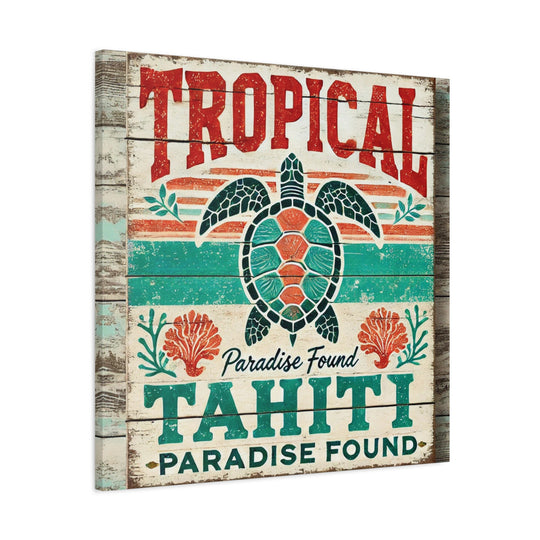 Bring Tahiti’s Tranquil Beauty Home with "Paradise Found" Wall Art Matte Canvas, Stretched, 1.25"
