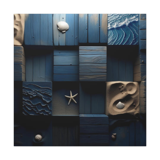 Coastal Tides Matte Canvas, Stretched, 1.25" by Pure Islander