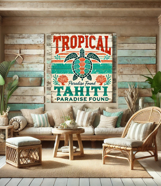 Bring Tahiti’s Tranquil Beauty Home with "Paradise Found" Wall Art Matte Canvas, Stretched, 1.25"